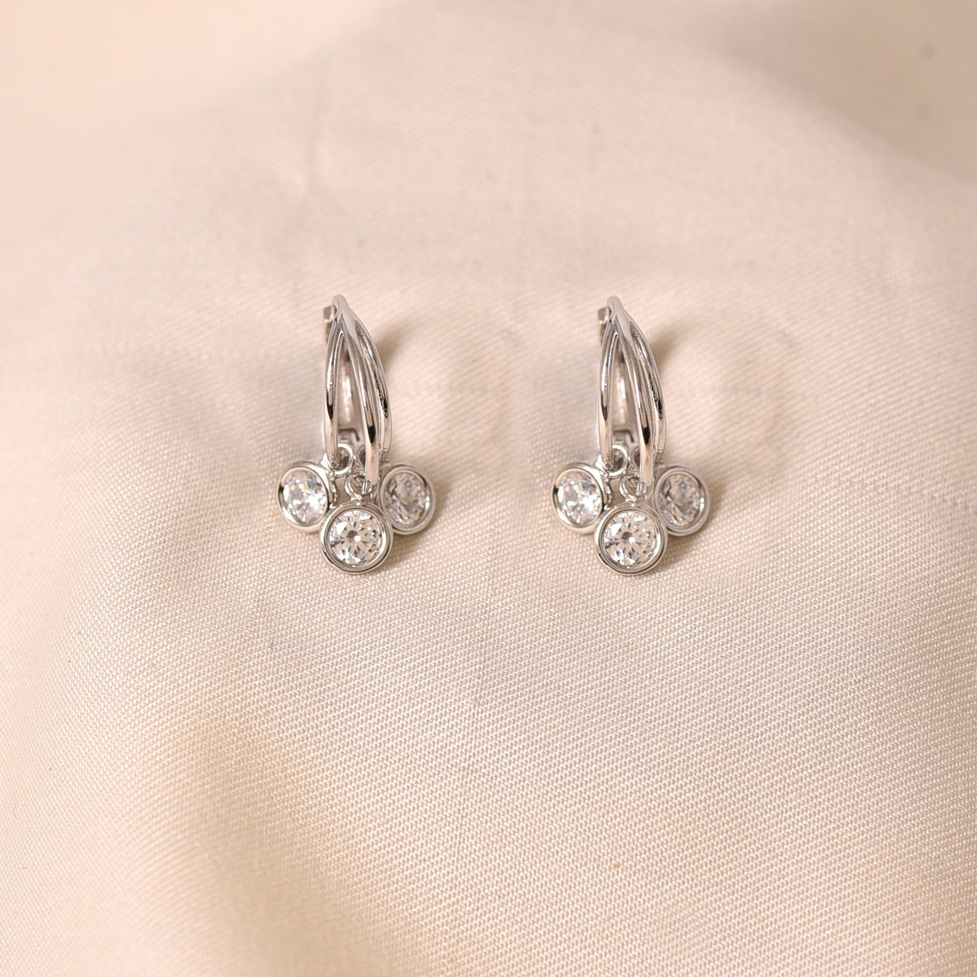 Silver Emma Hoop Earring