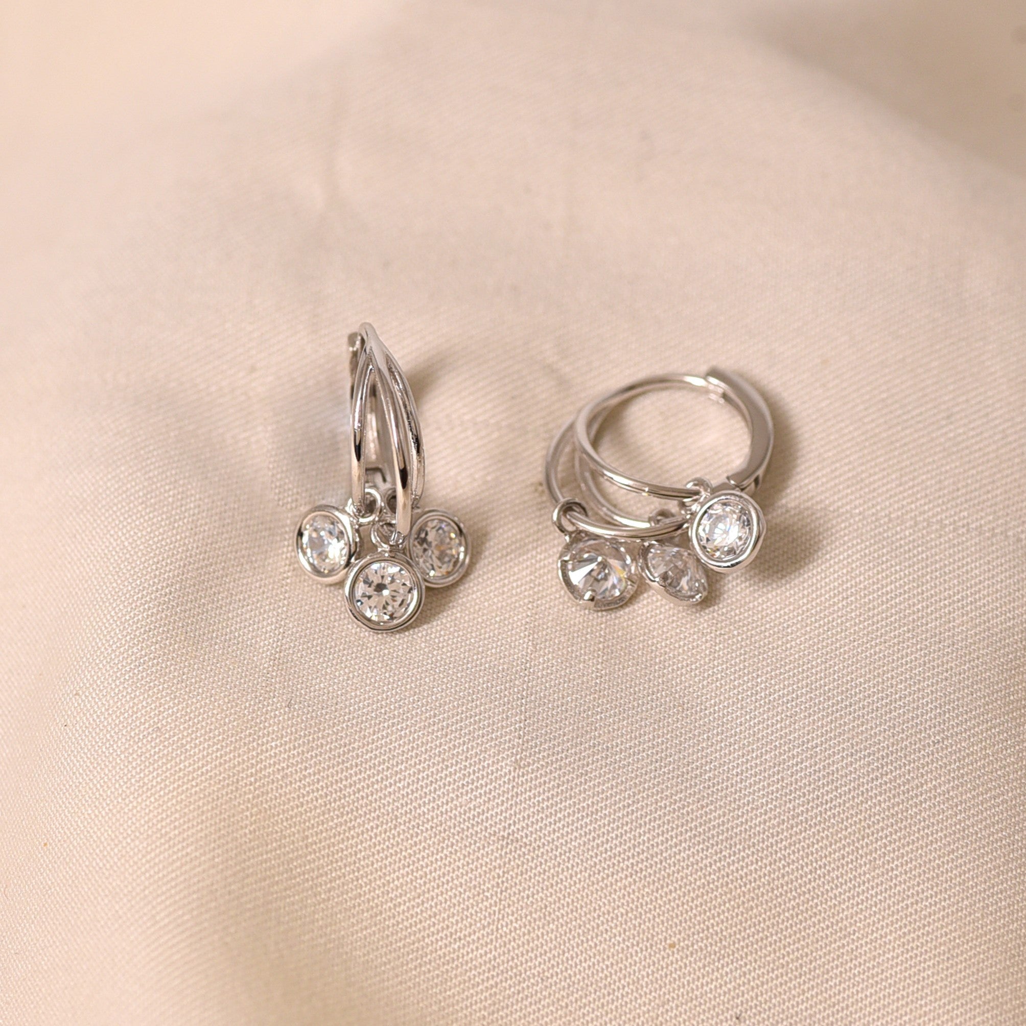 Silver Emma Hoop Earring