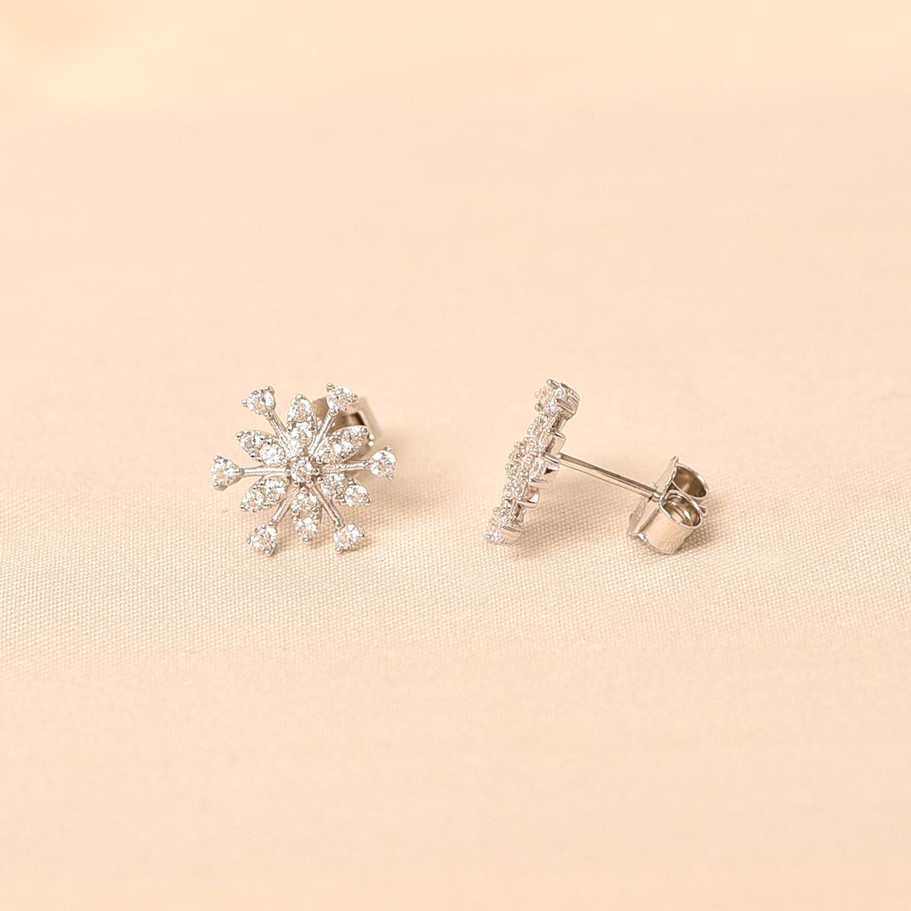 Silver Sienna Diamond Earring