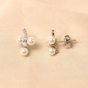 Silver Kristen Pearl Earring