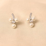 Silver Kristen Pearl Earring
