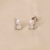 Silver Ana Pearl Earring