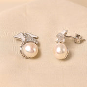 Silver Bella Pearl Earring