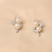 Silver Kelly  Pearl Earring