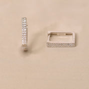 Silver Ved Earring
