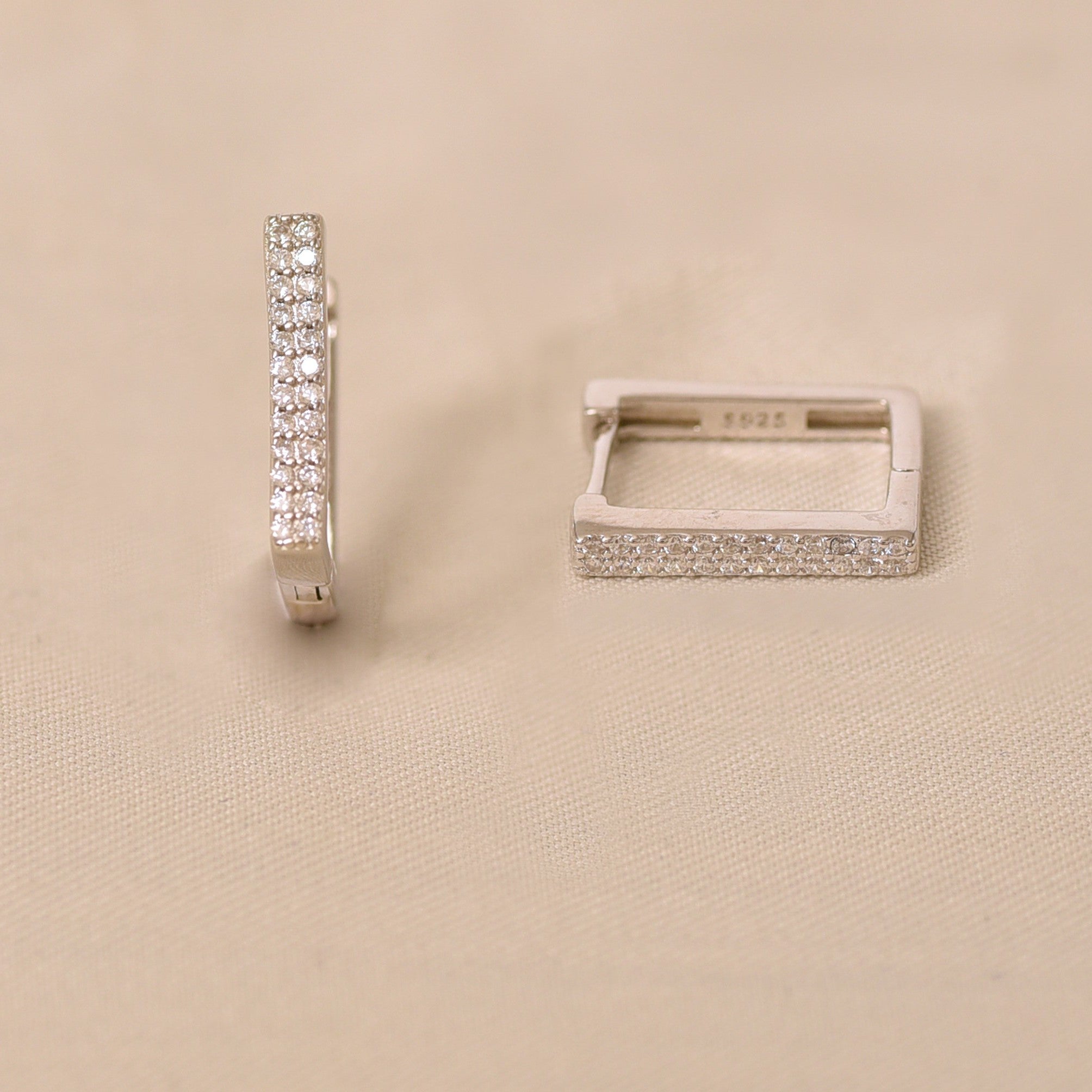 Silver Ved Earring