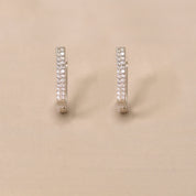 Silver Ved Earring