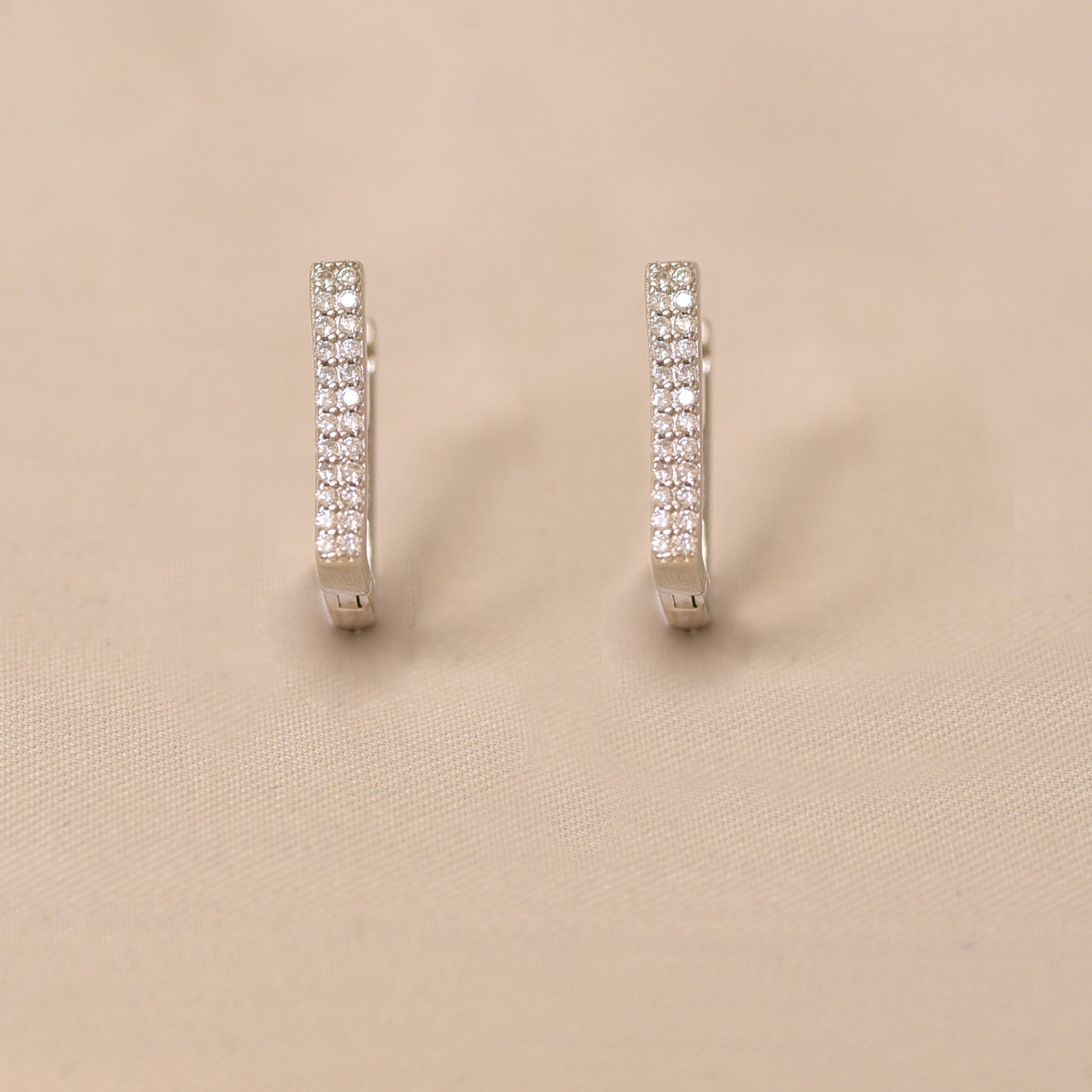 Silver Ved Earring
