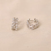 Twinkling Fern Ear Hoop Earring