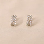 Twinkling Fern Ear Hoop Earring