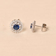 Silver Azure Studs Earring