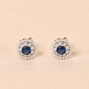 Silver Azure Studs Earring