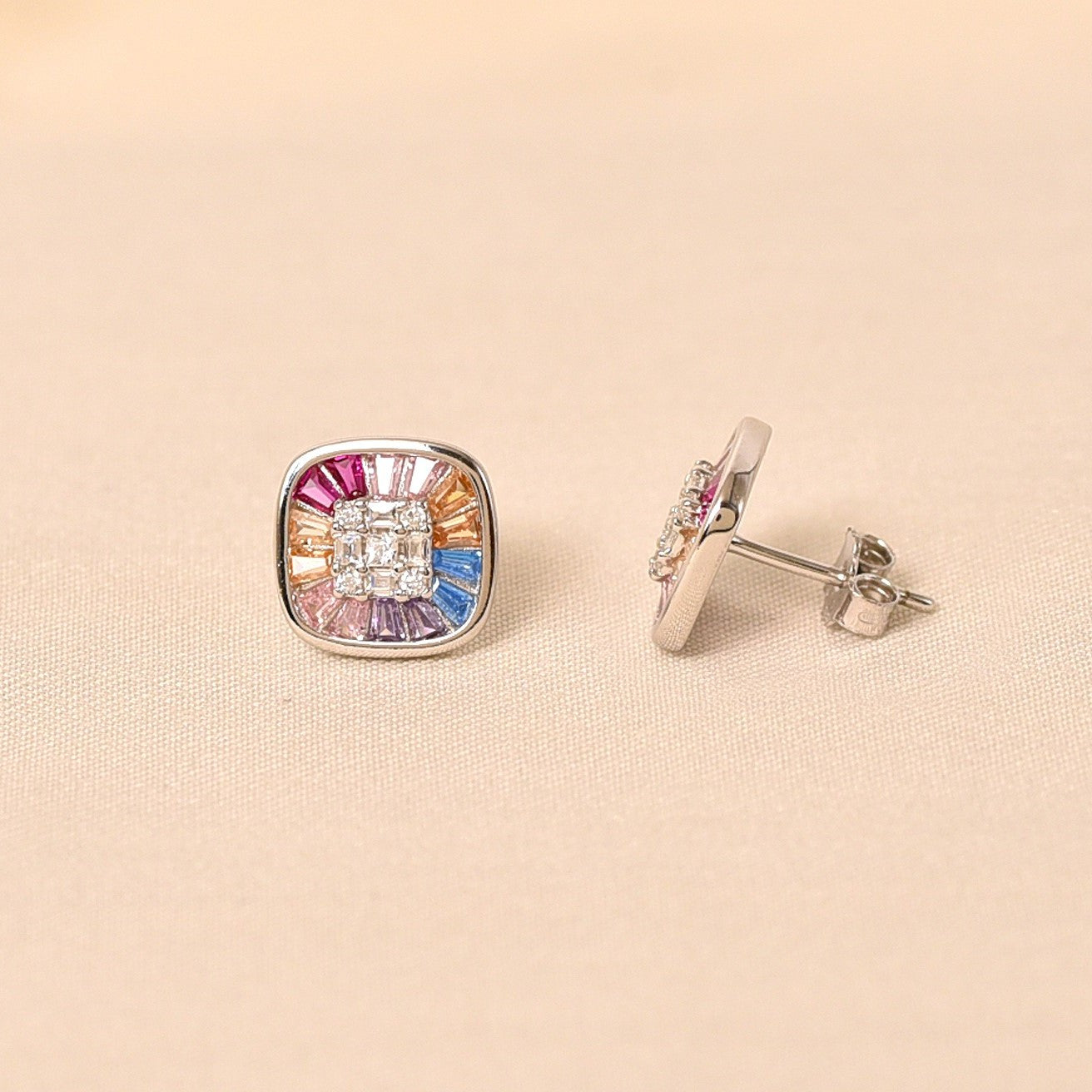 Square Rainbow Earring