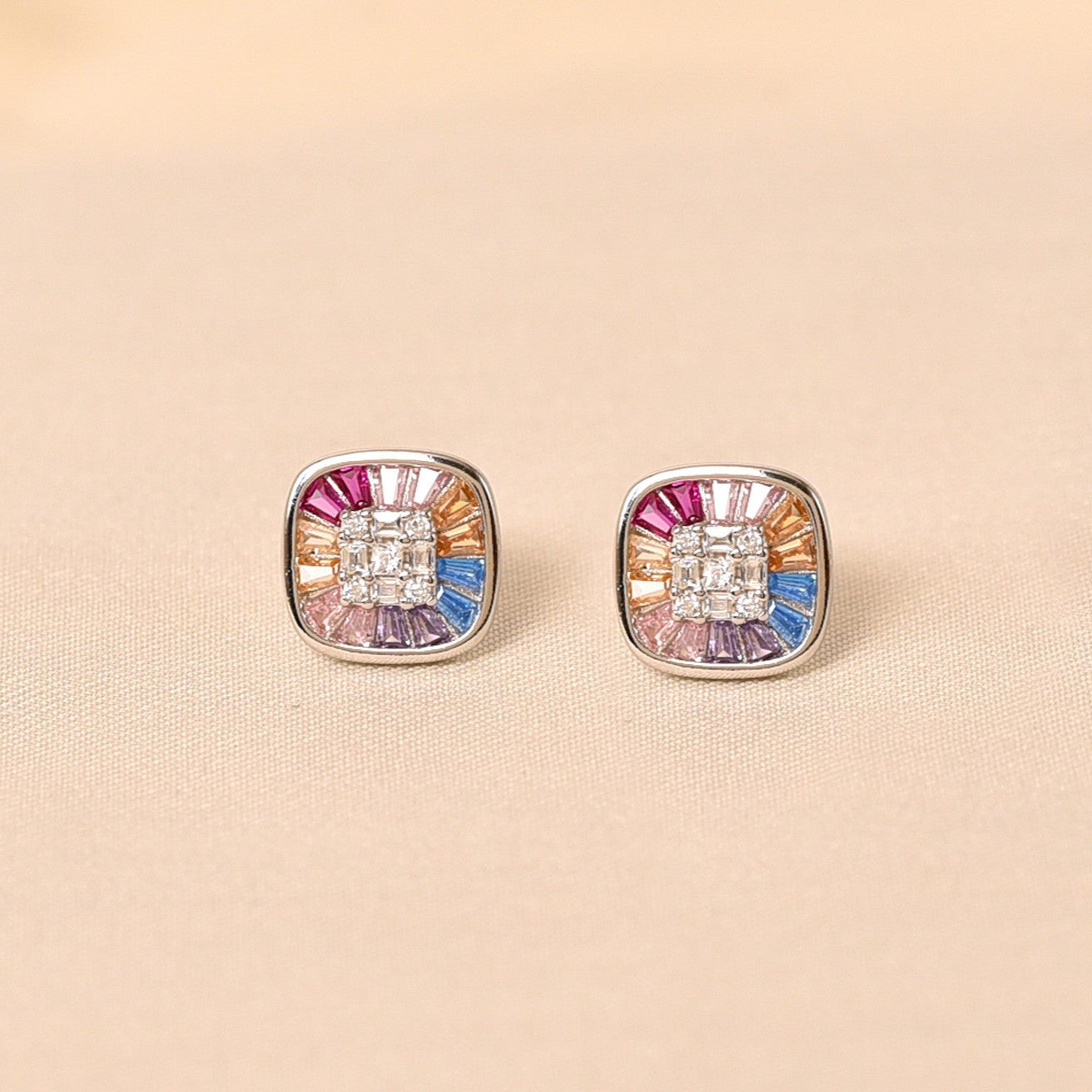 Square Rainbow Earring