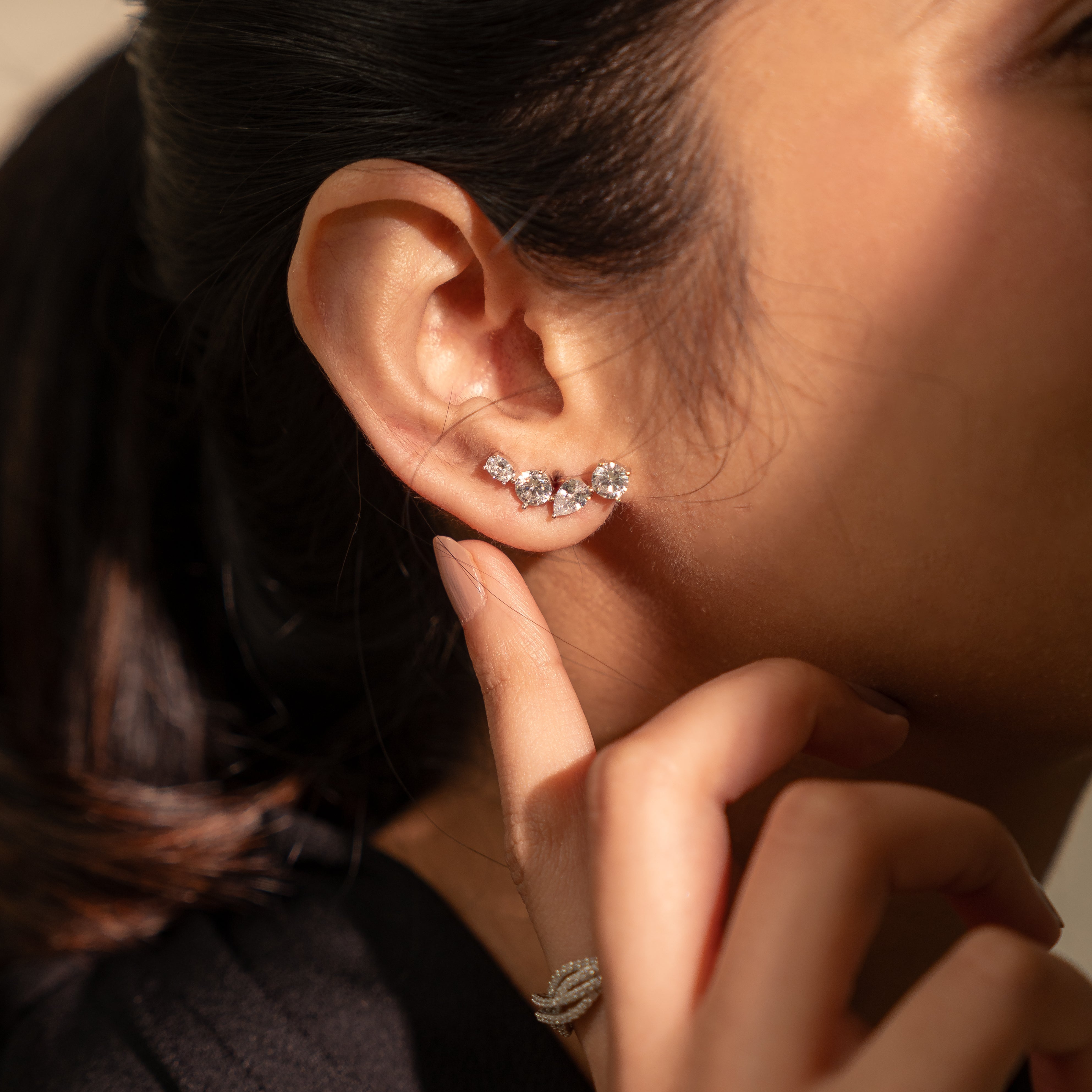 Sterling Silver Cuff Earring