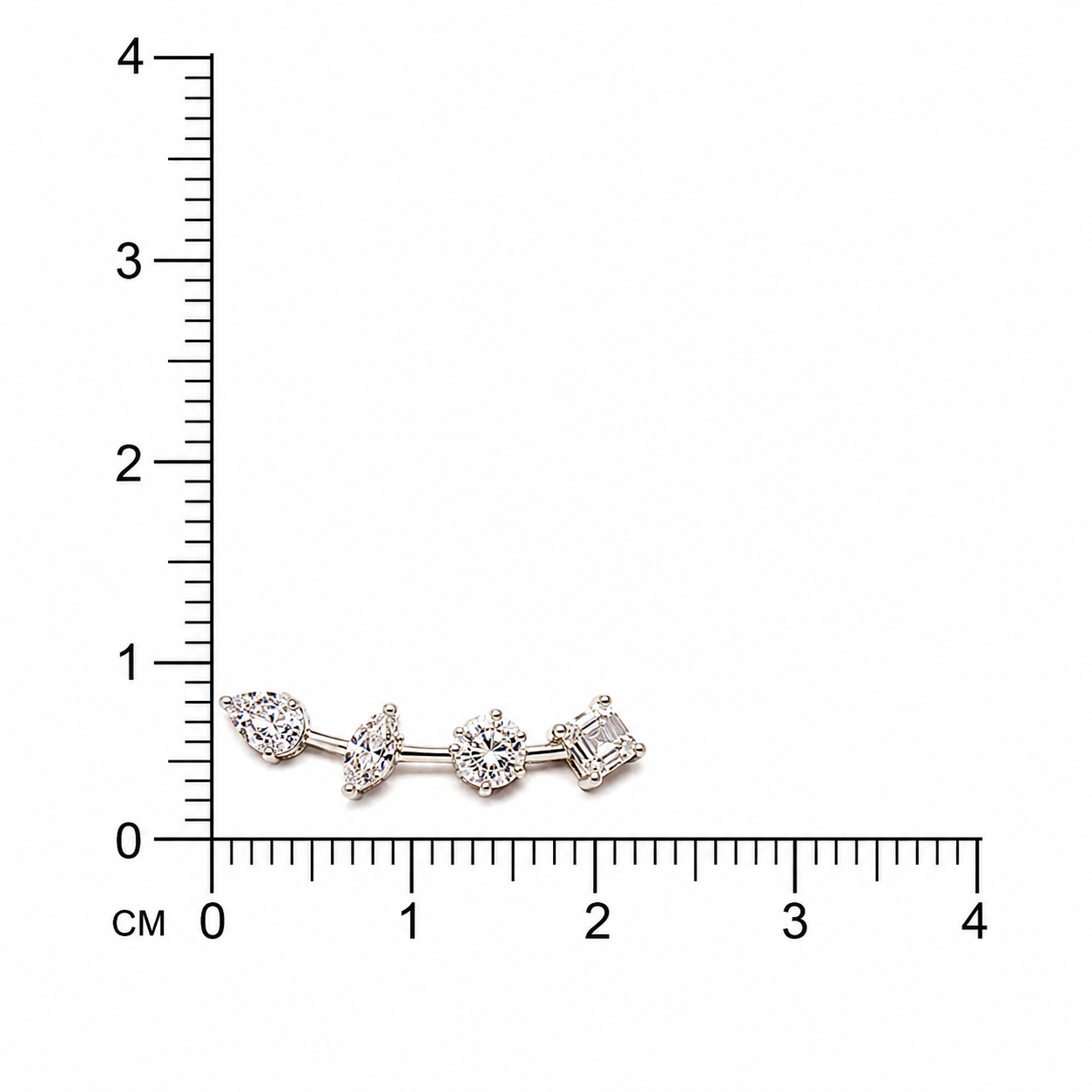 Silver Zahra Cuff Earring