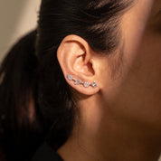 Silver Zahra Cuff Earring