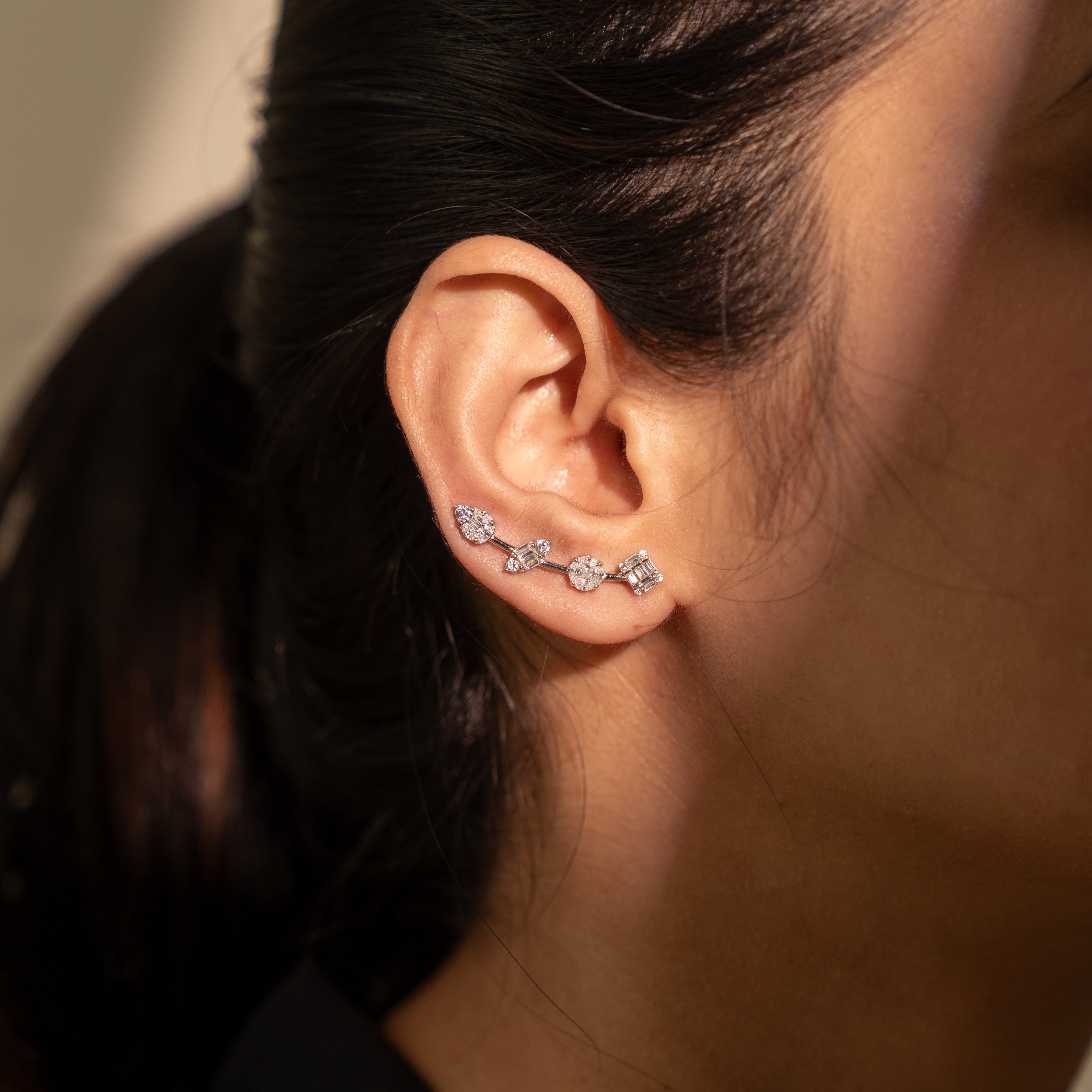 Silver Zahra Cuff Earring
