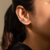 Silver Ador Cuff Earring