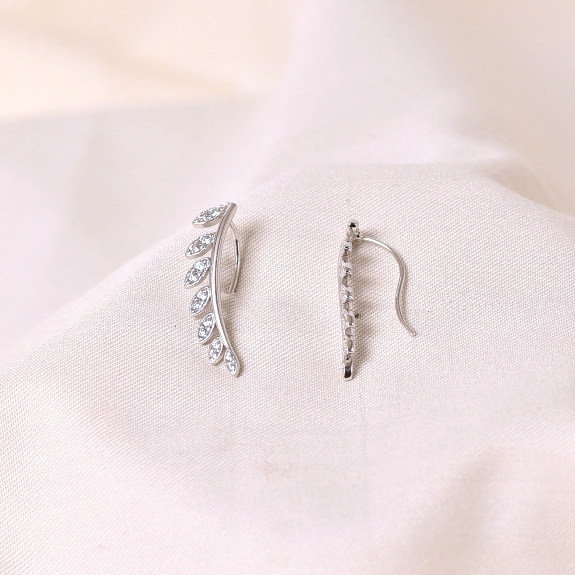 Silver Petal  Earring