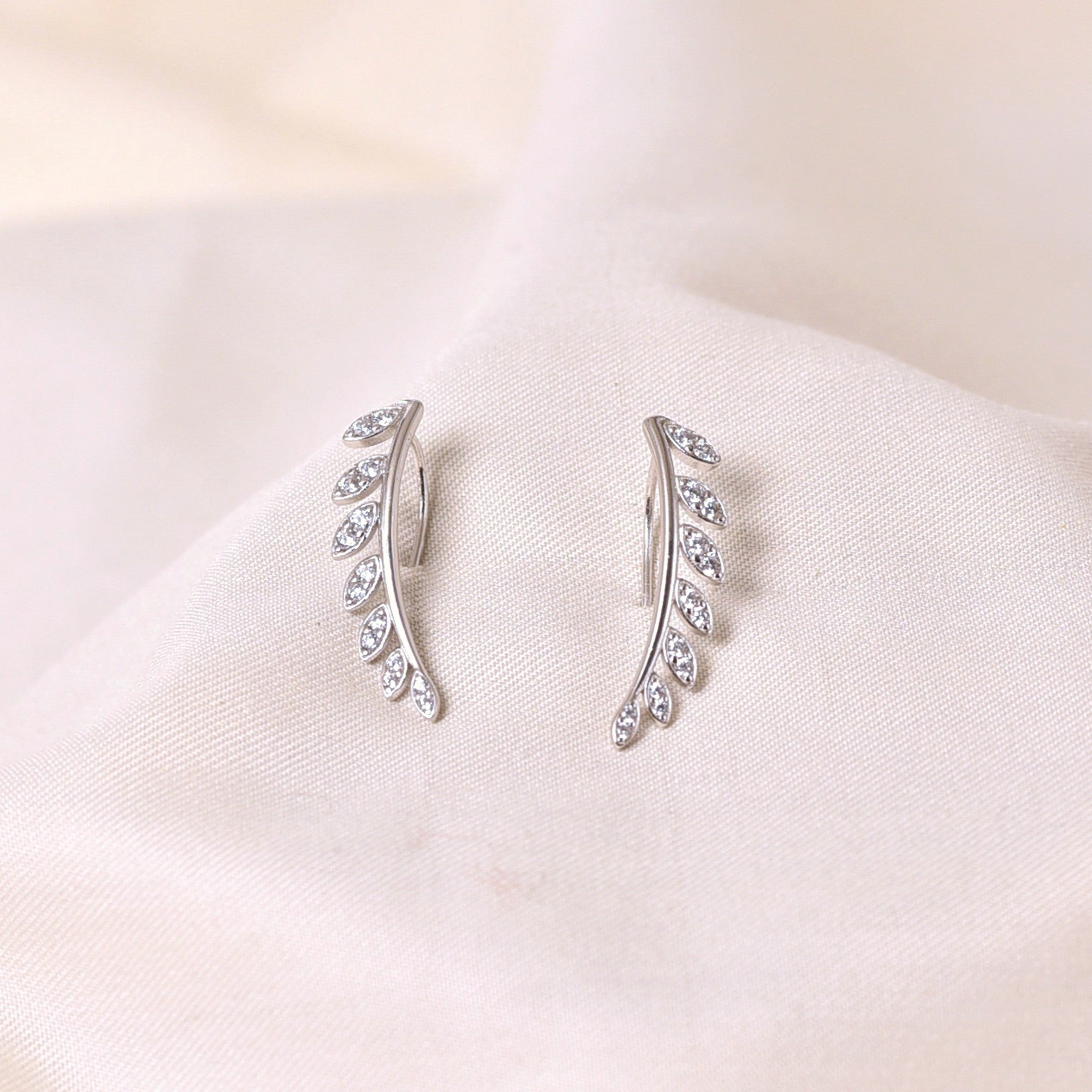Silver Petal  Earring