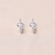 Circle in circle Hoops - White