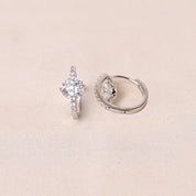 Circle in circle Hoops - White