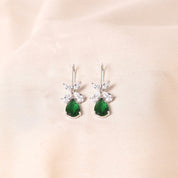 Butterfly Drop Earring -Dark Green
