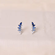 Statement  Earring - Dark Blue