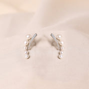 Pearl Silver Cuff Earring