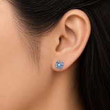 Petal Drama Earring - Blue