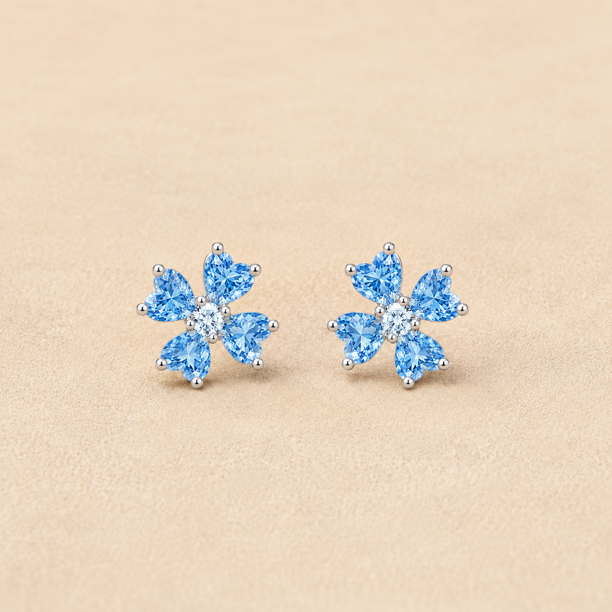 Petal Drama Earring - Blue