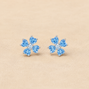 Petal Drama Earring - Blue