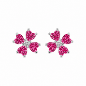 Petal Drama Earring - Pink