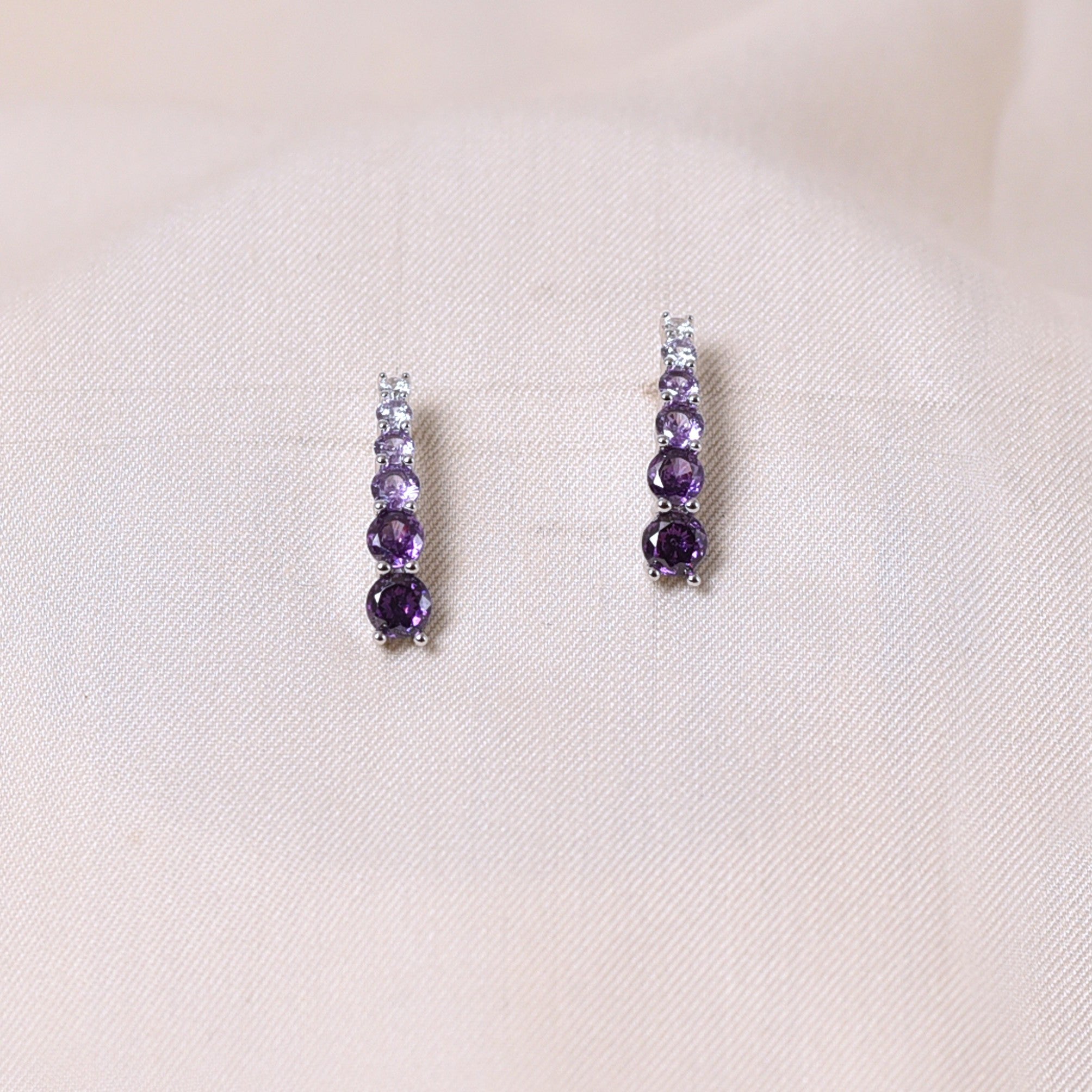 Rainbow Earrings - Purple