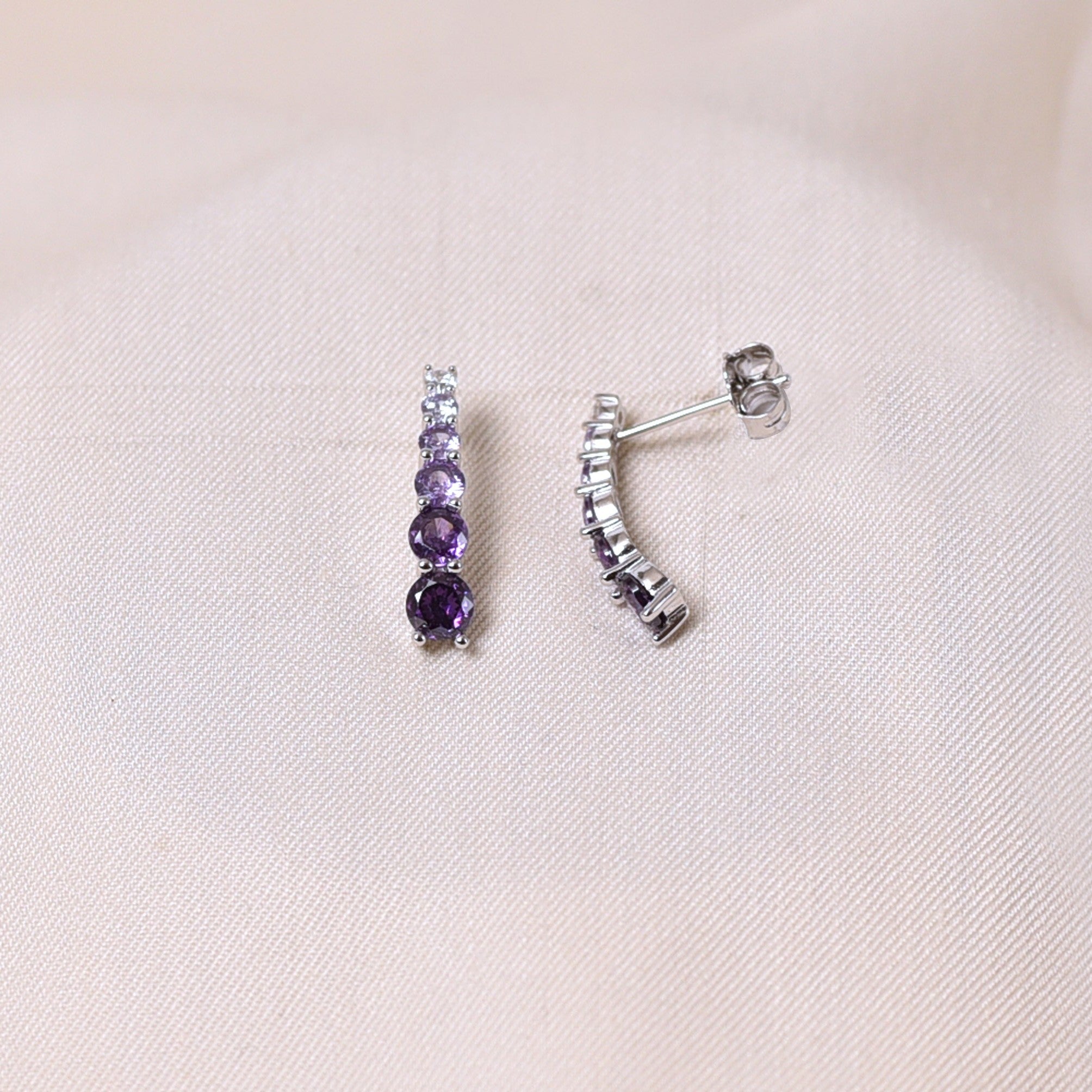 Rainbow Earrings - Purple