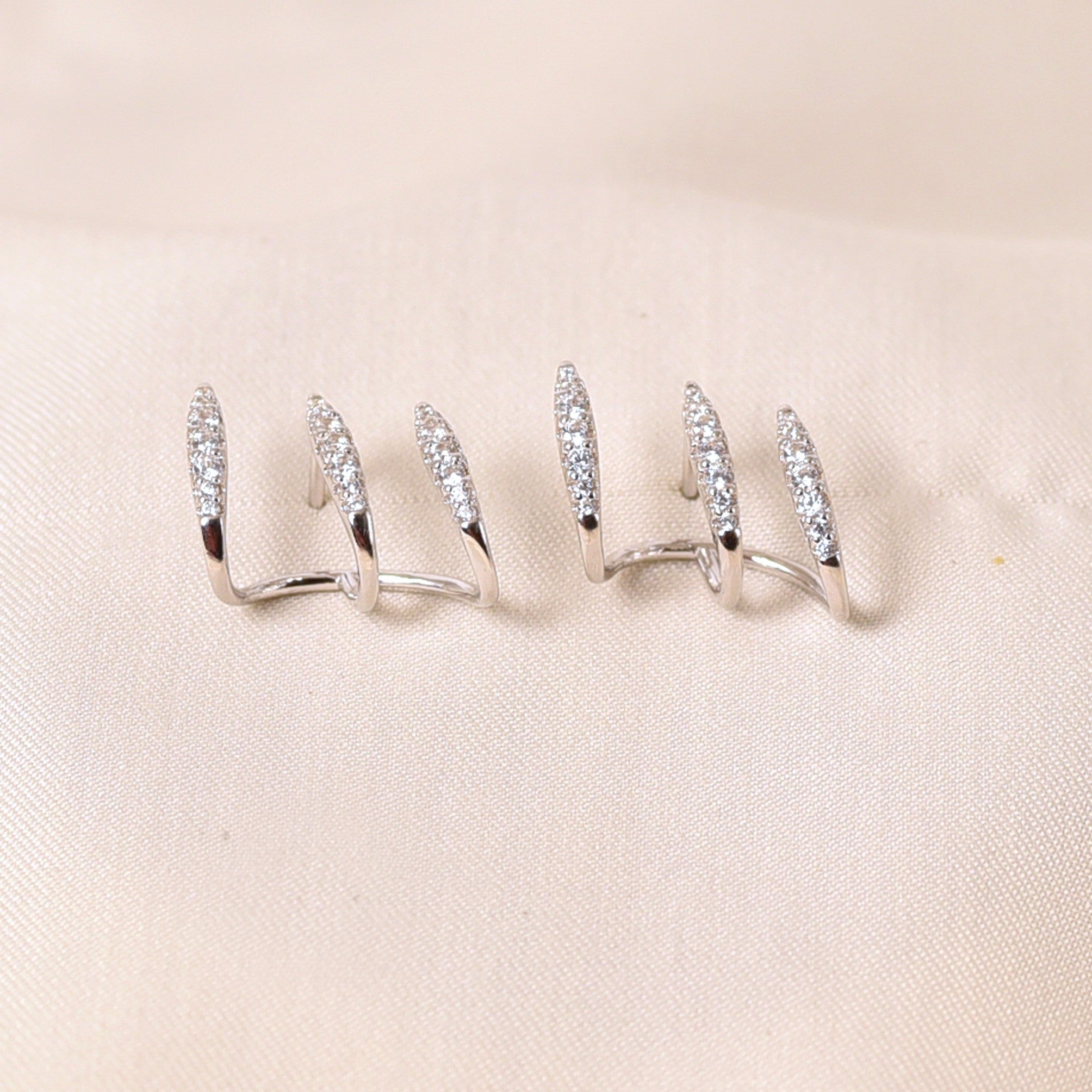 Side Twist Cuff Earrings