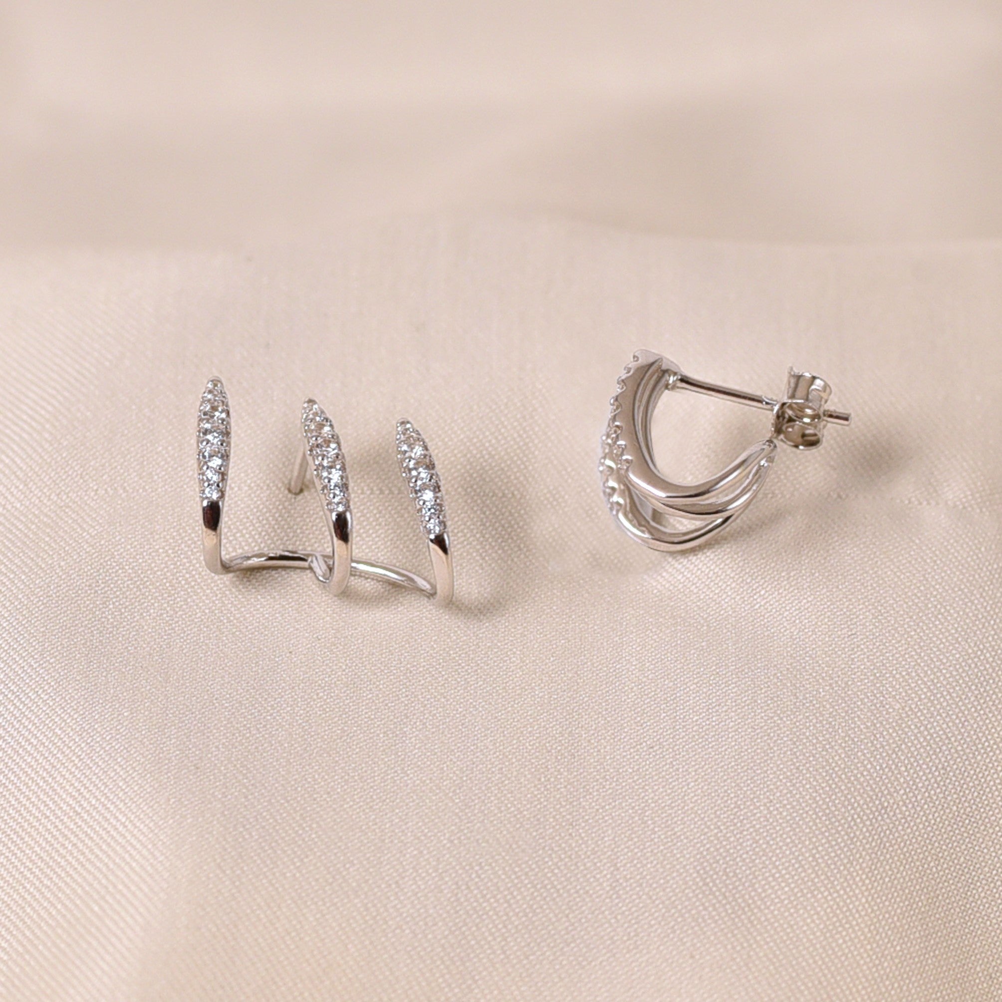 Side Twist Cuff Earrings