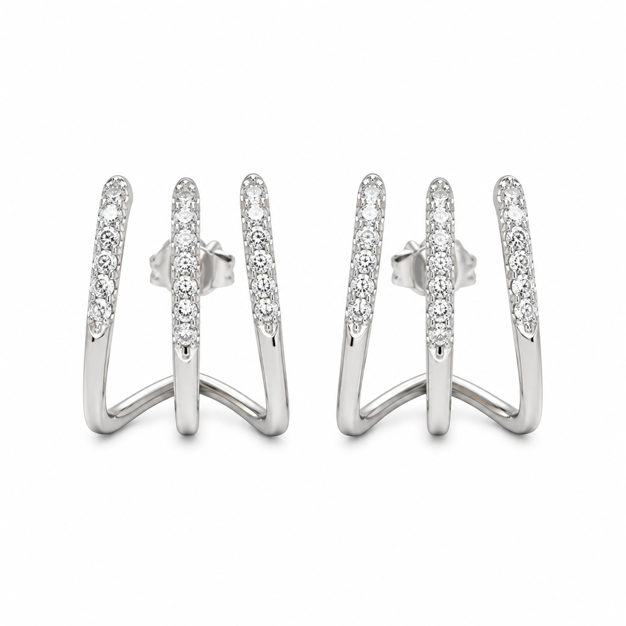 Side Twist Cuff Earrings