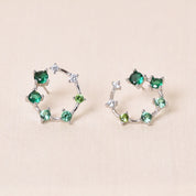 Mini Novak Earrings - Green