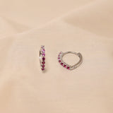 Tine Diamond Earring - Pink