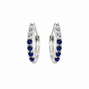 Tine Diamond Earring - Blue