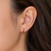 Tine Diamond Earring - Green