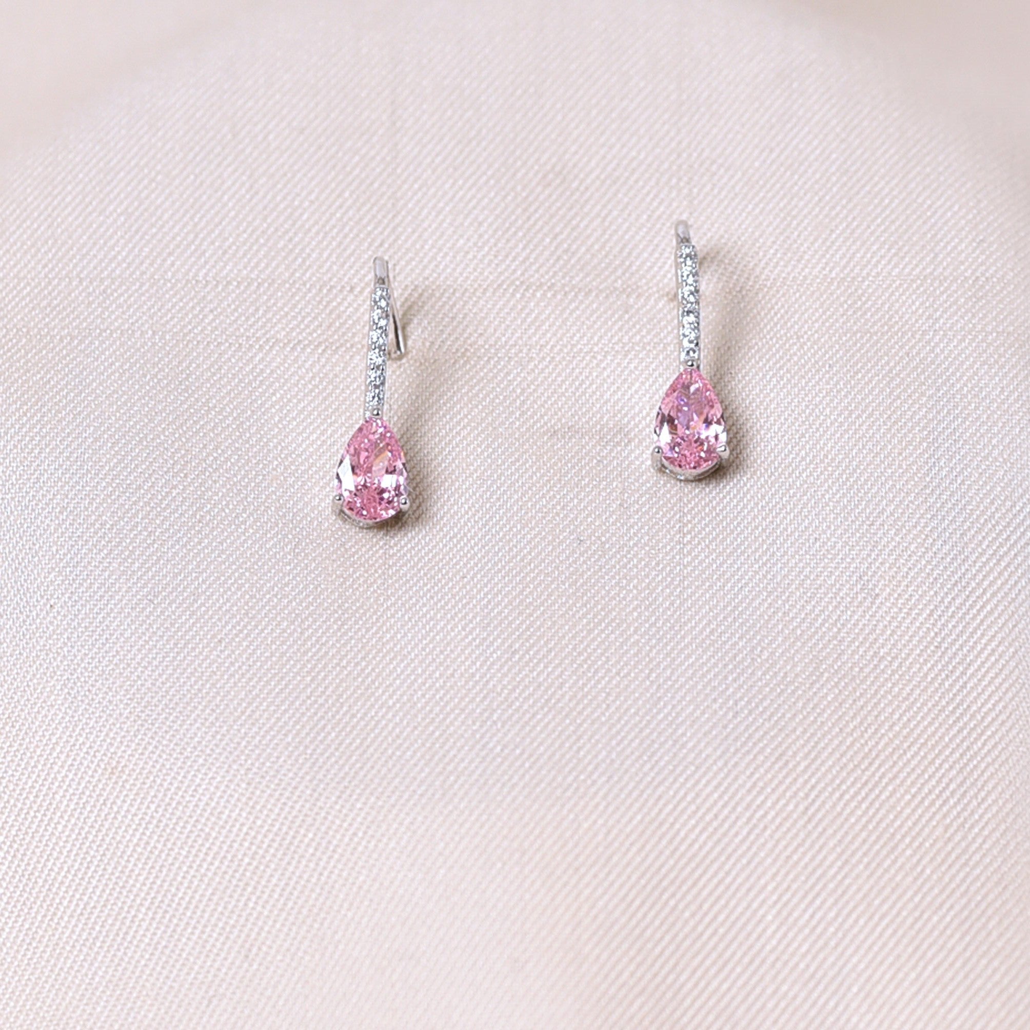 Drop Hook Earrings - Light Pink