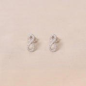 Silver Infinity Earrings