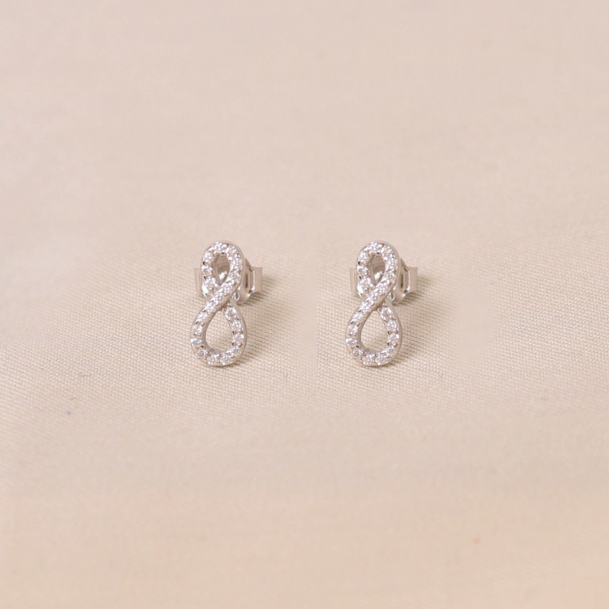 Silver Infinity Earrings