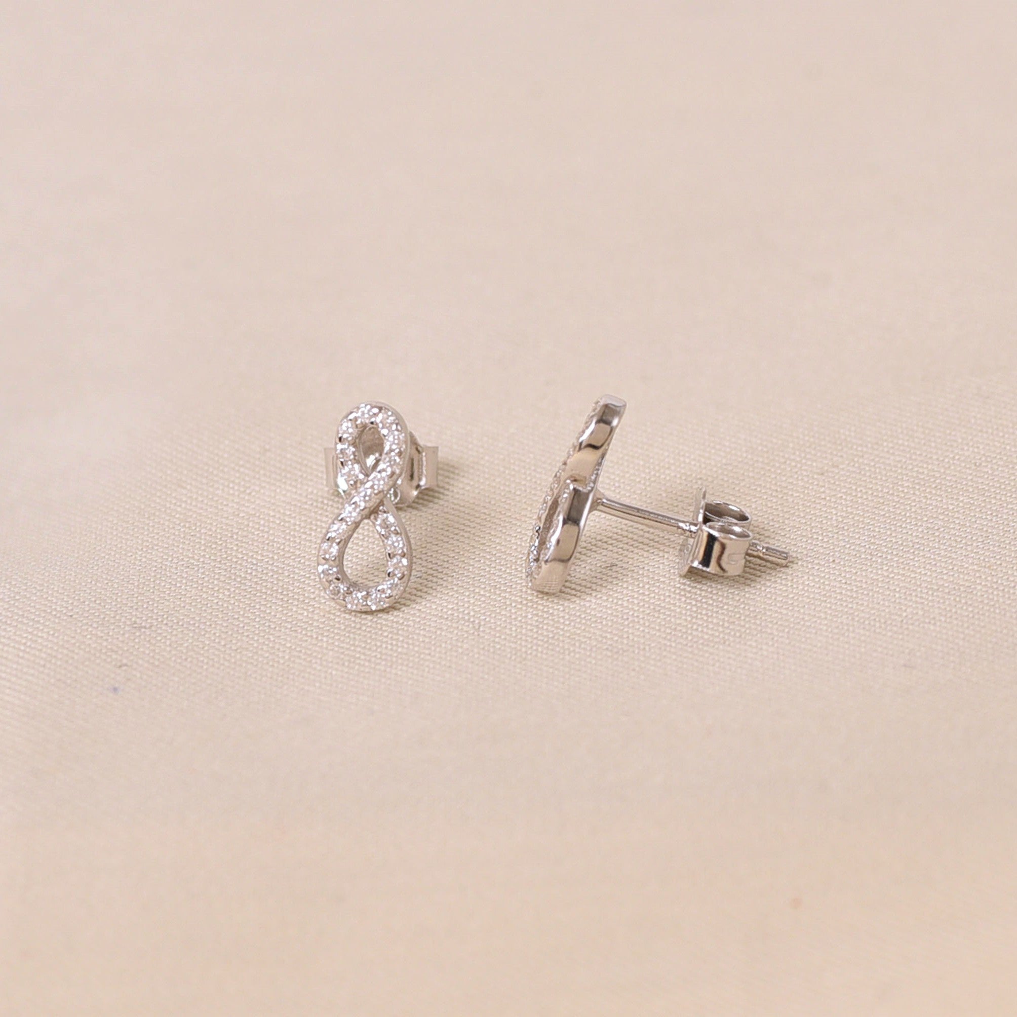 Silver Infinity Earrings