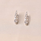Crystal Hoops Earring