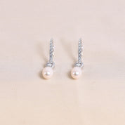 Silver Meera Pearl Earring