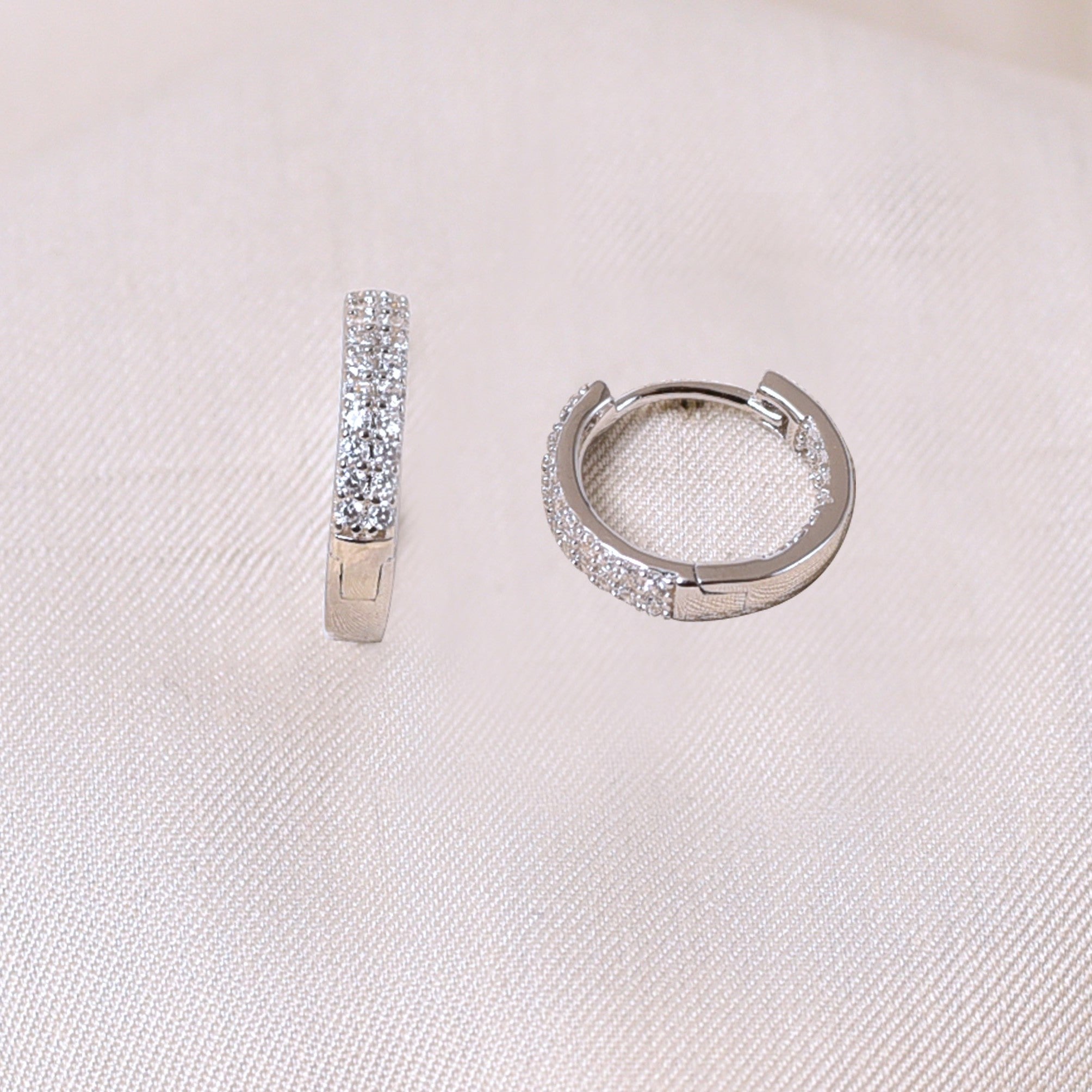 Inside Out Diamond Hoops Earring